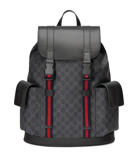 backpack gucci hombre|gucci leather backpacks for men.